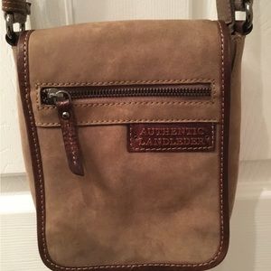 Khaki/brown crossbody bag.  new, never used